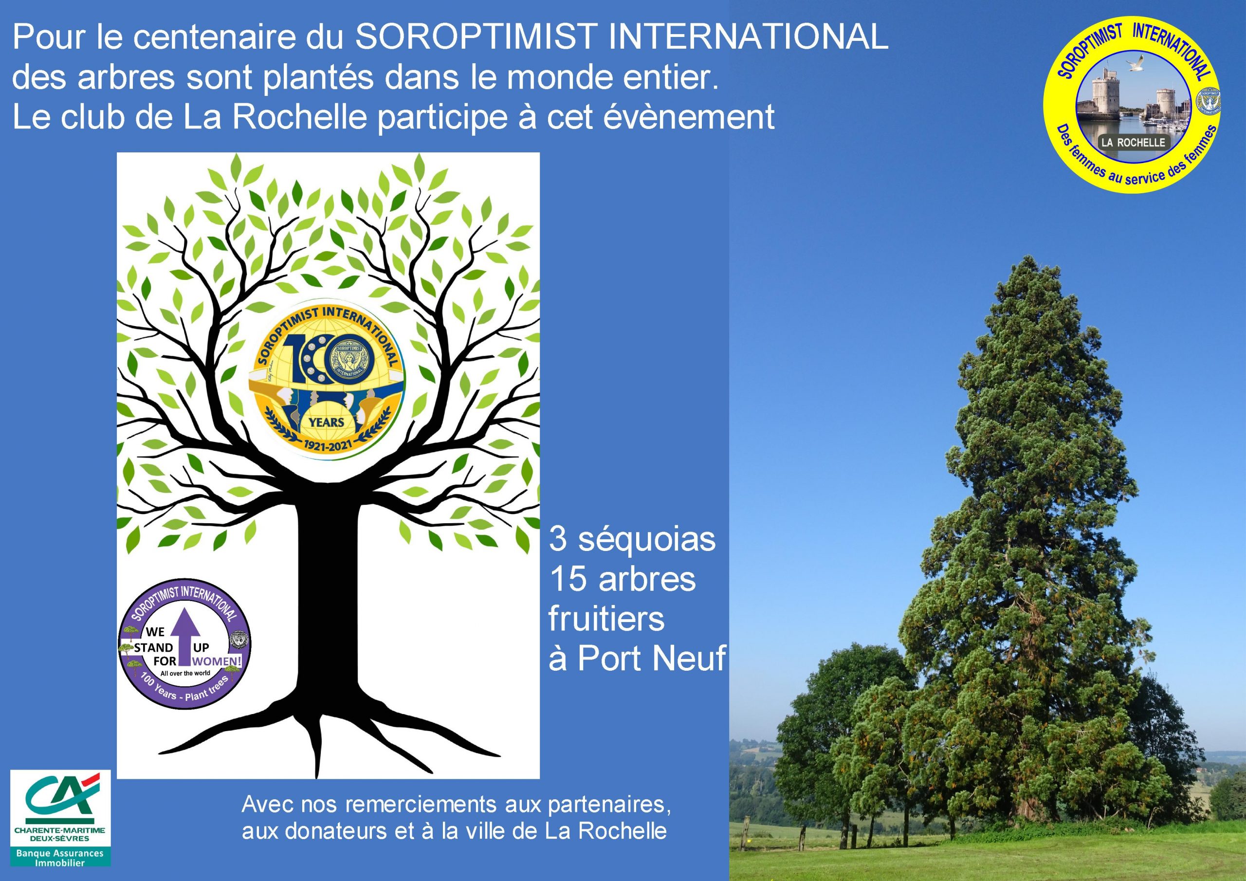 Le SI club de la Rochelle plante des arbres.